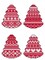 Scandinavian Christmas Trees Counted cross stitch kit with plastic canvas